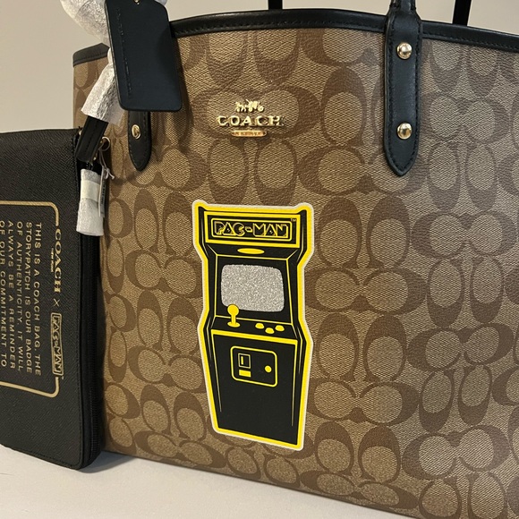 Coach x PAC-MAN Large Tote - Picture 3 of 4